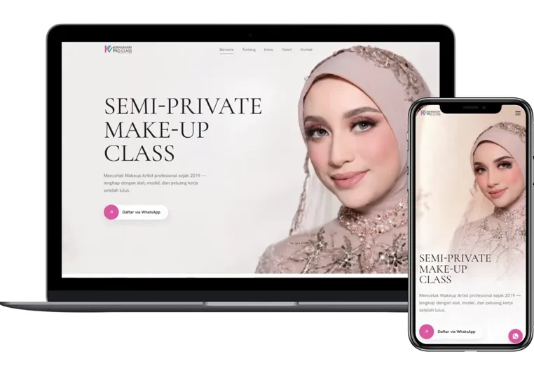 Website Kiranafary Pro Class