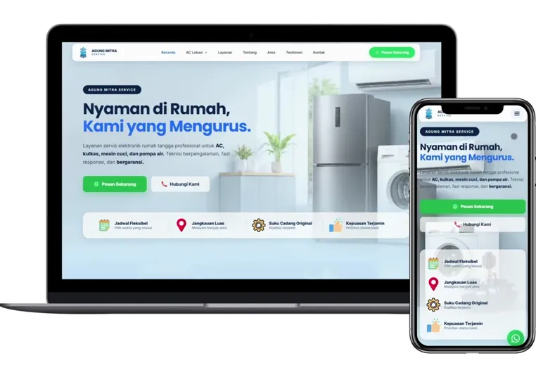 Website Agung Mitra Service