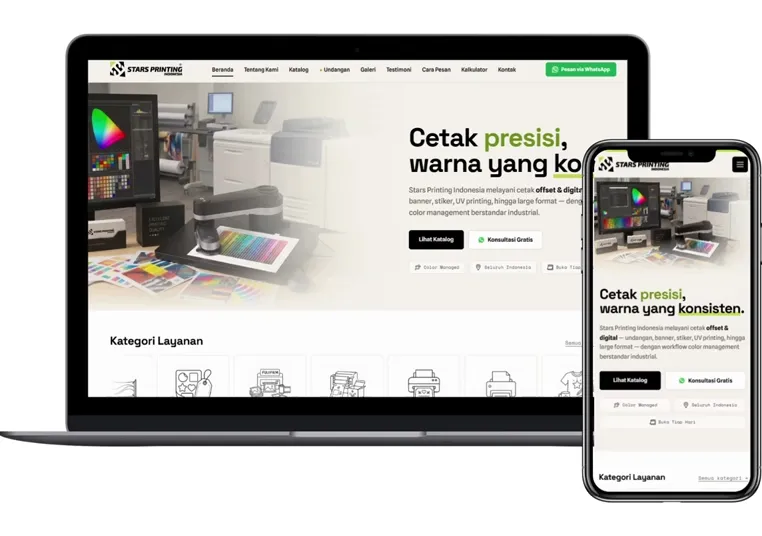 Website Stars Printing